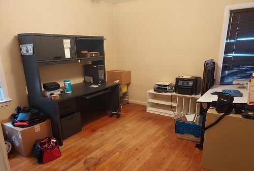 16146 Chapel St, Detroit, MI 48219 - home office featuring wood finished floors and baseboards