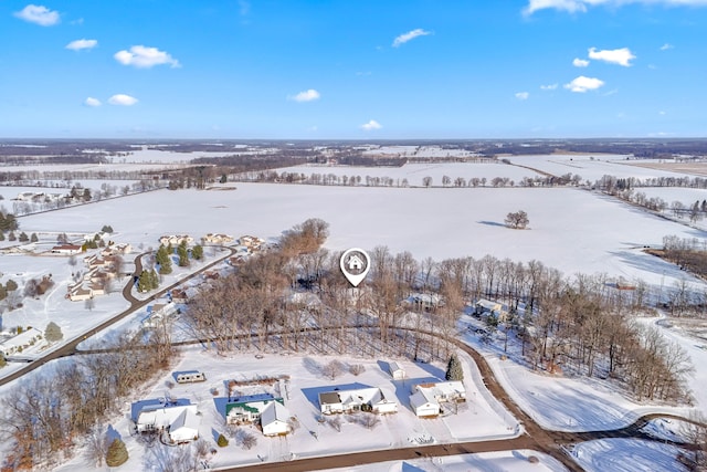 310 Sycamore St, Litchfield, MI 49252 - view of snowy aerial view