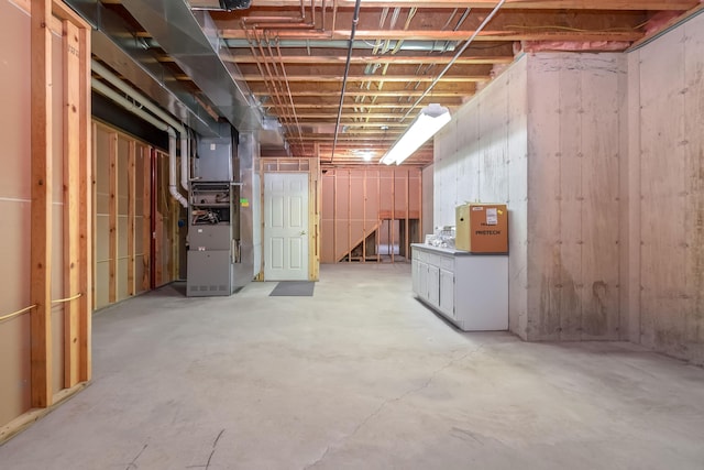310 Sycamore St, Litchfield, MI 49252 - unfinished below grade area featuring heating unit