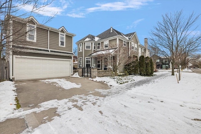 view of front of property featuring an attached garage