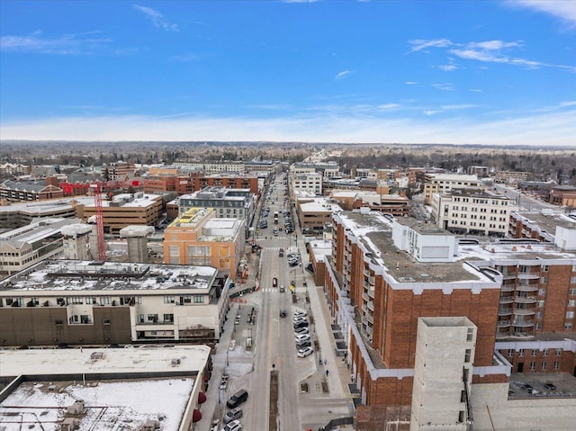 aerial view with a view of city