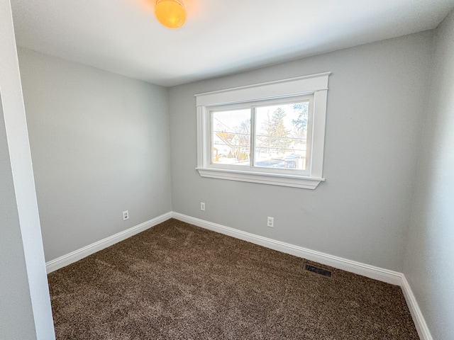 view of carpeted empty room