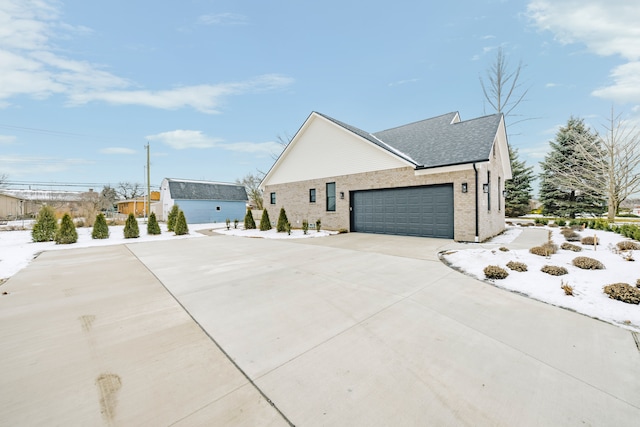 view of home's exterior featuring a garage