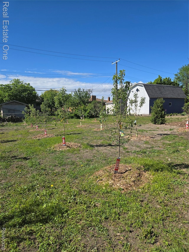 16185 Goddard Rd S, Southgate, MI 48195 - view of grassy yard with an outdoor structure