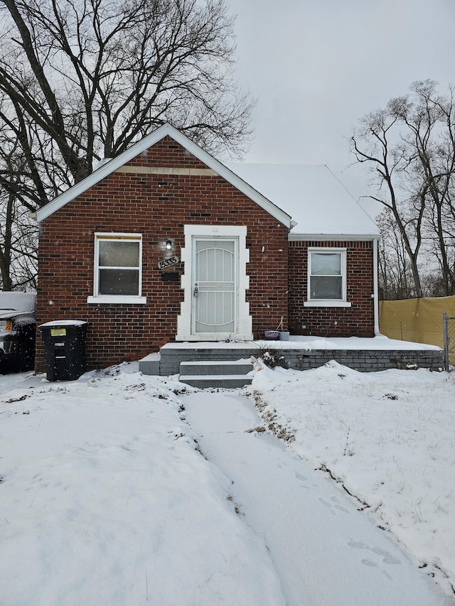 view of front of property