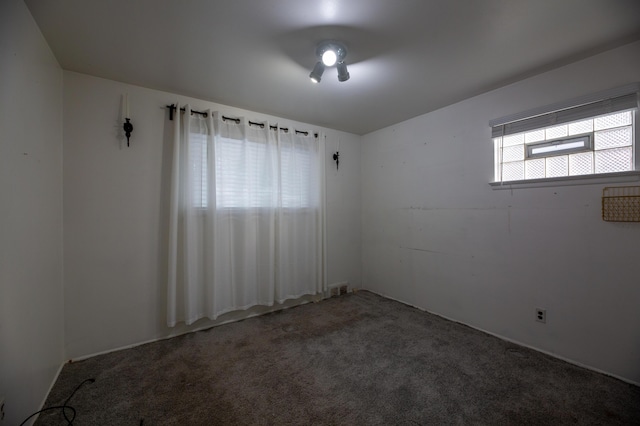 unfurnished room with carpet floors