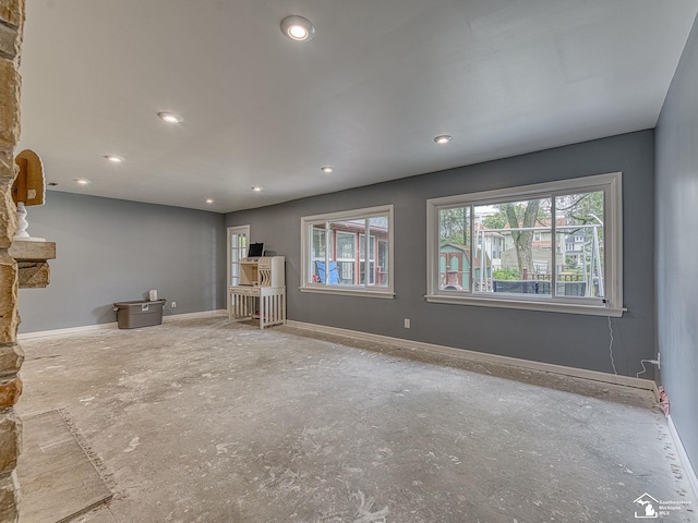 view of unfurnished living room