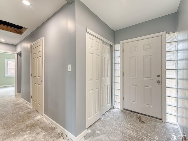 view of entrance foyer