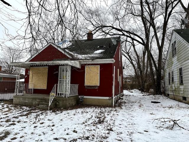 view of bungalow-style home