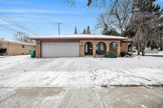 ranch-style house with a garage