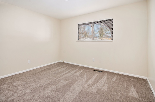 view of carpeted empty room