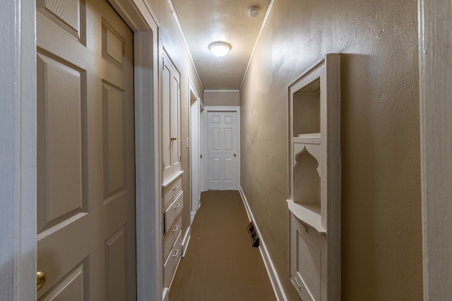 corridor with ornamental molding