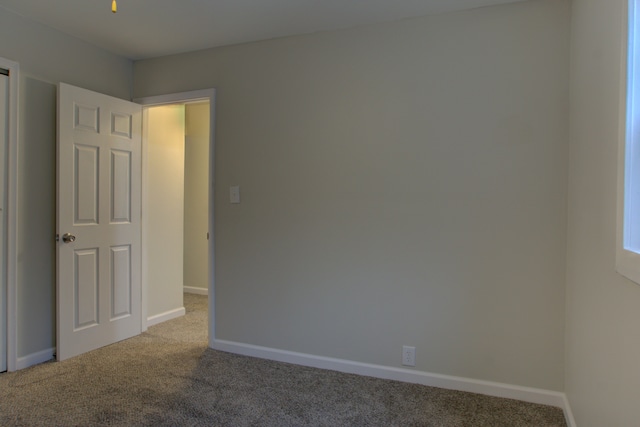 unfurnished room with carpet