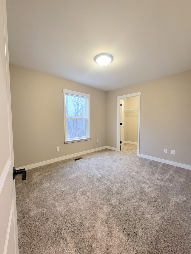 view of carpeted empty room