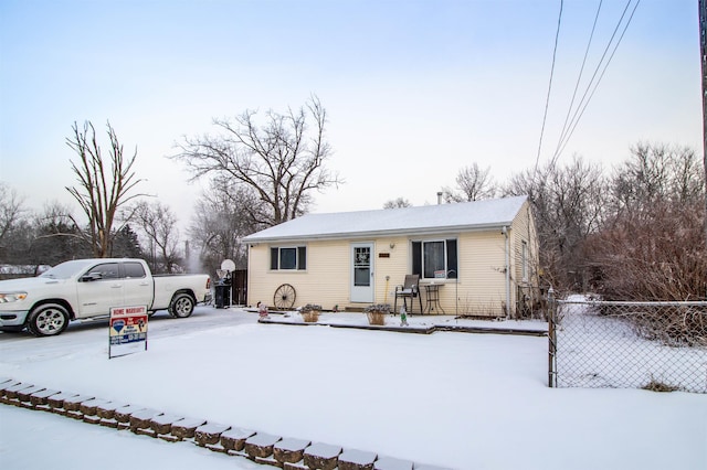 view of front of home