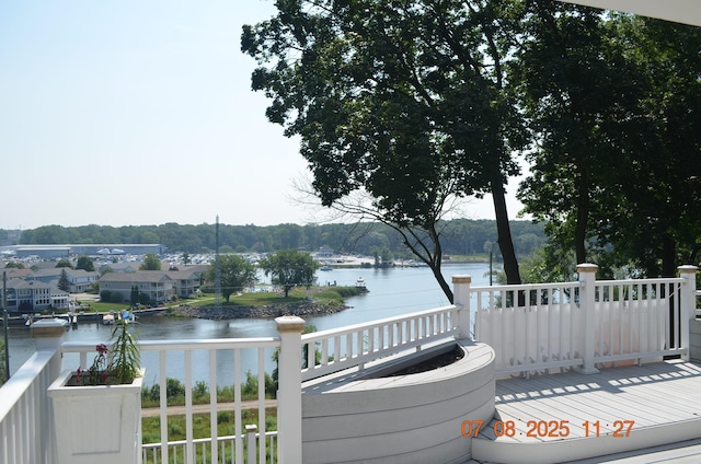 1511 Bernice Ave, Saint Joseph, MI 49085 - wooden deck with a water view