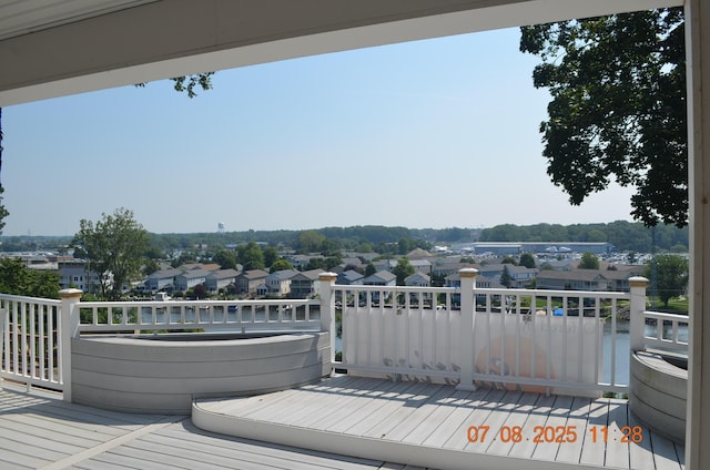 1511 Bernice Ave, Saint Joseph, MI 49085 - wooden terrace with a residential view