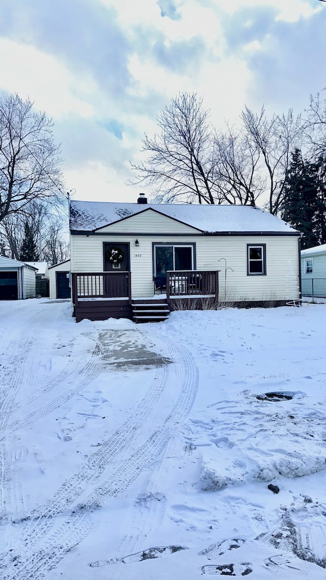 view of front of home