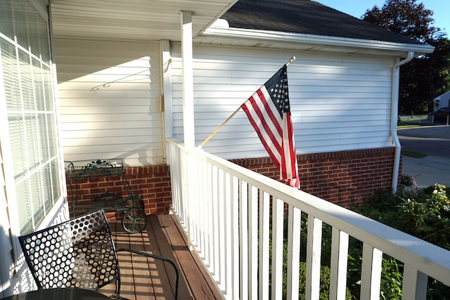 view of balcony