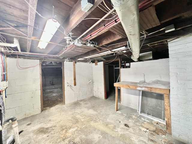 view of basement