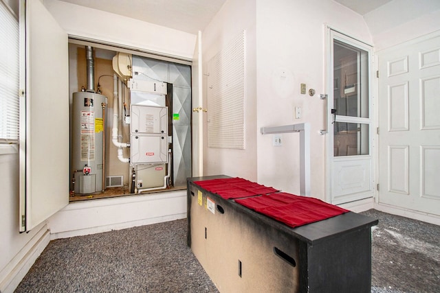 utilities with heating unit and water heater