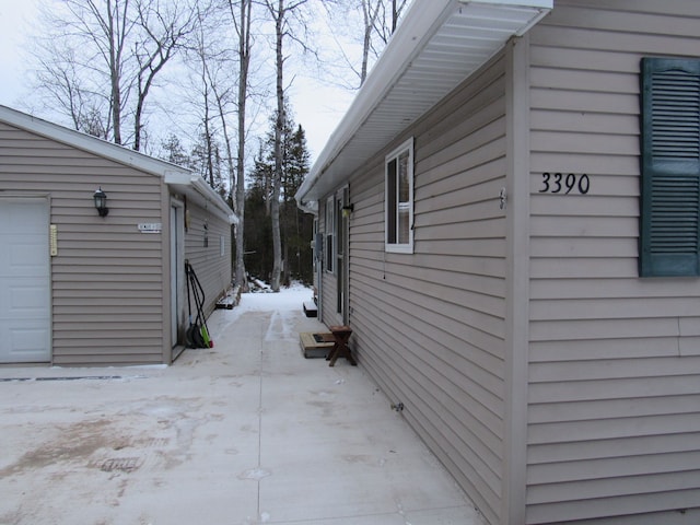 view of home's exterior