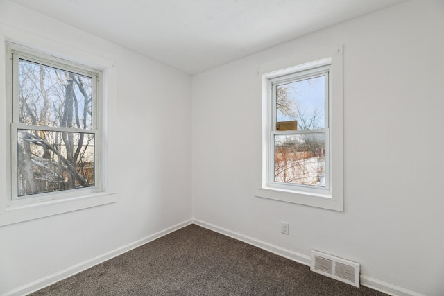 view of carpeted empty room