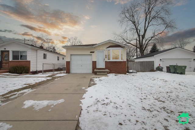 view of front of property