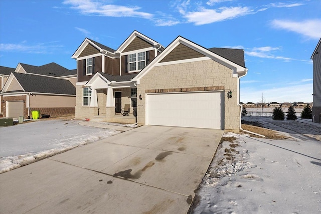 view of front of house featuring a garage