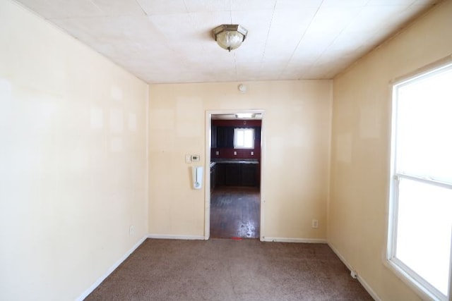 view of carpeted empty room