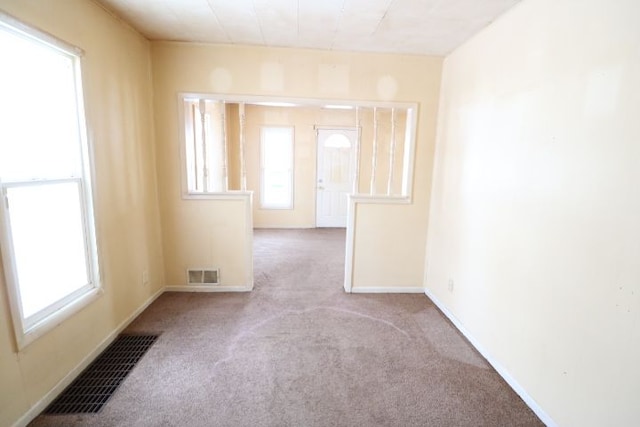 view of carpeted empty room