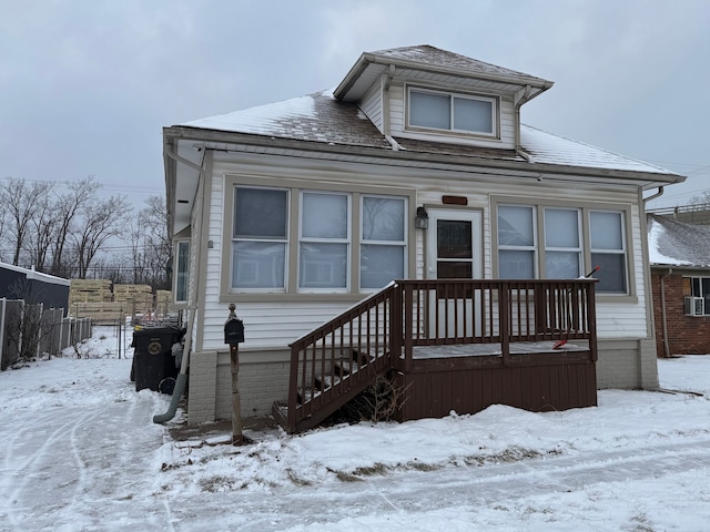 view of front of home