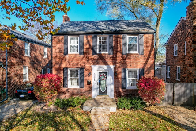 view of colonial inspired home