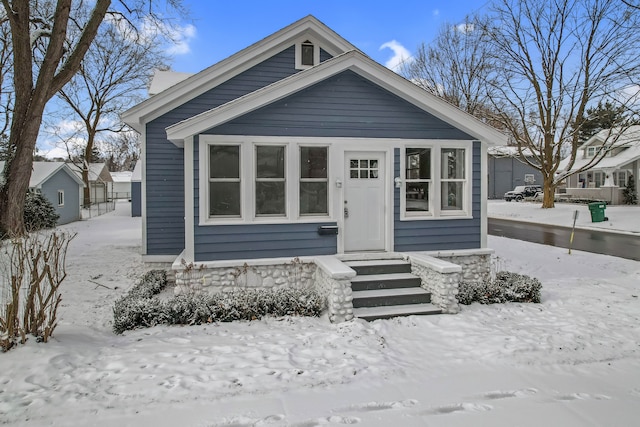 view of bungalow-style house