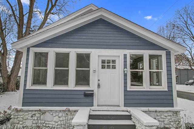 view of bungalow