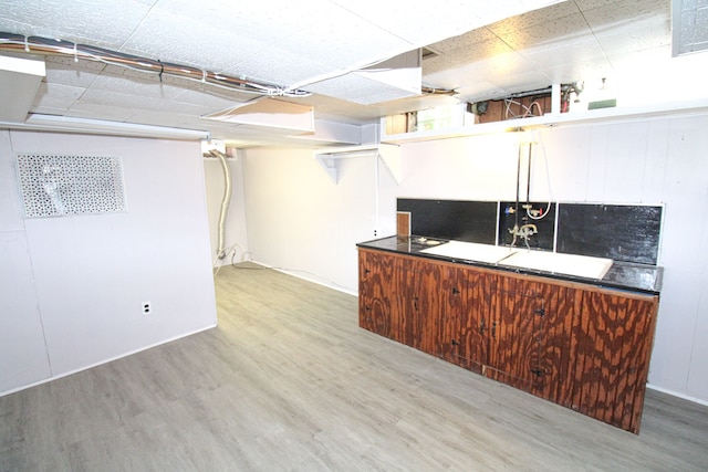 kitchen featuring wood-type flooring