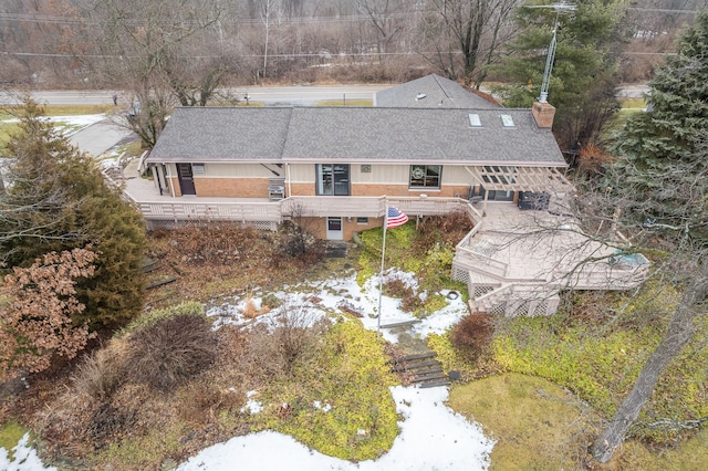 birds eye view of property