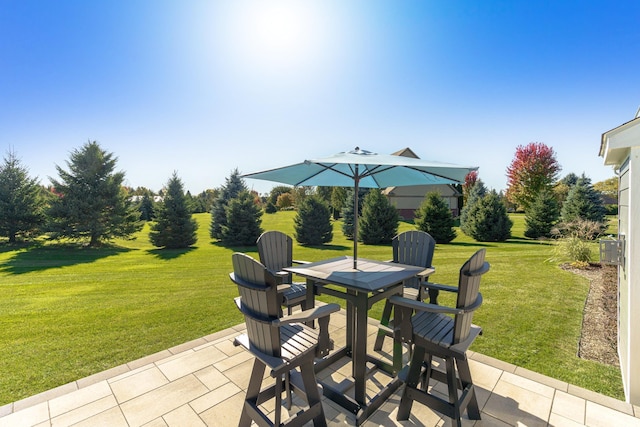 view of patio / terrace featuring outdoor dining space