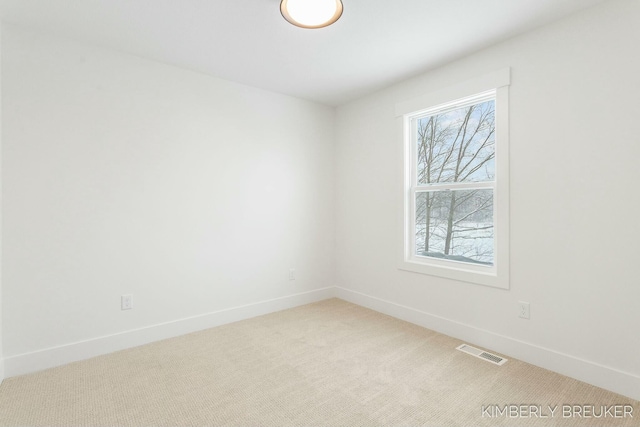 view of carpeted empty room