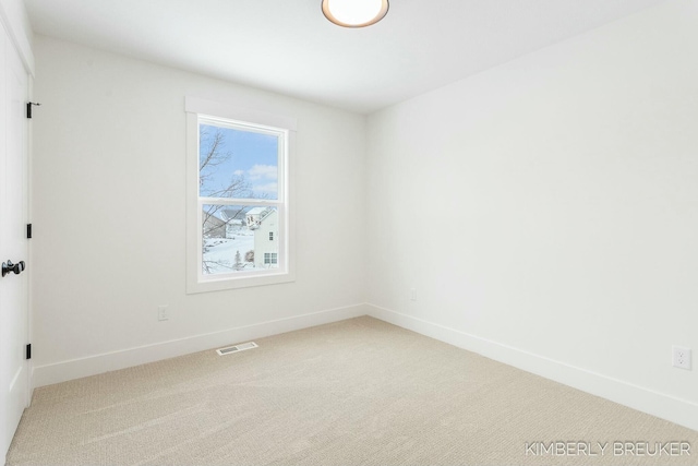 view of carpeted empty room