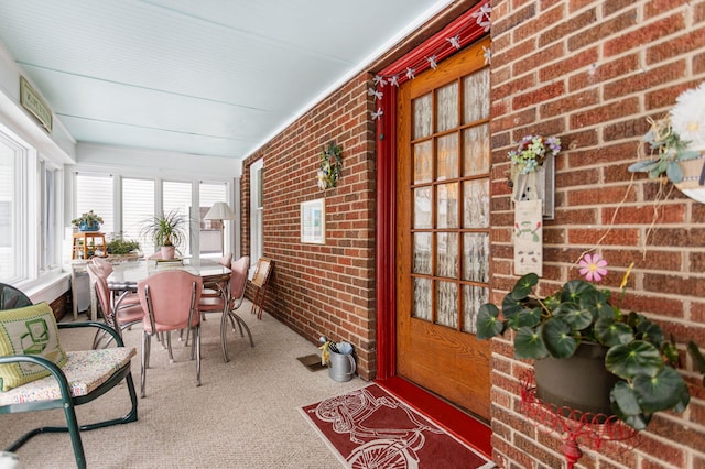 view of sunroom / solarium