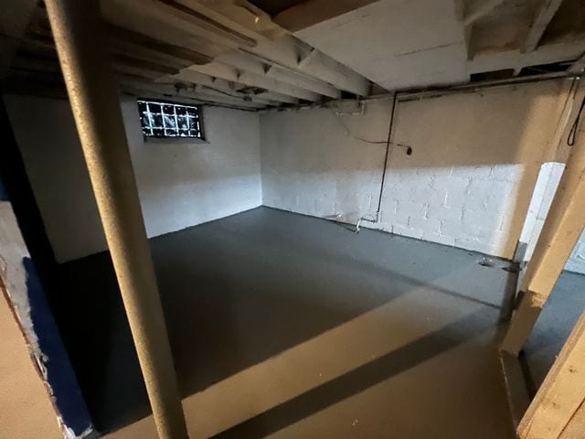 view of basement