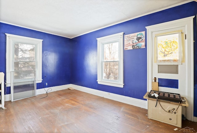 unfurnished room featuring wood-type flooring