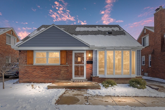 view of front of home