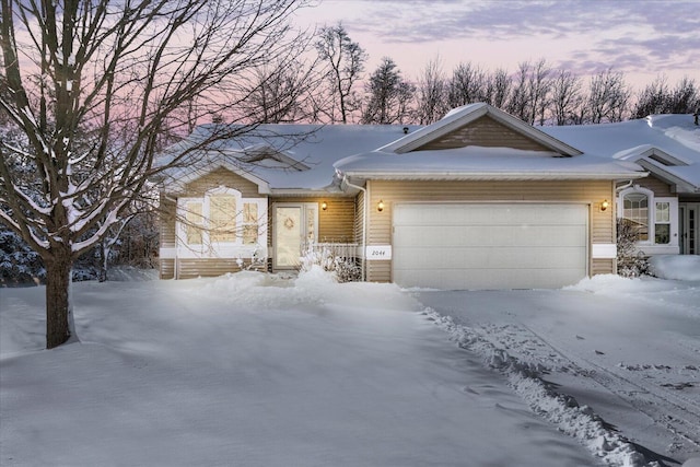 ranch-style house with a garage