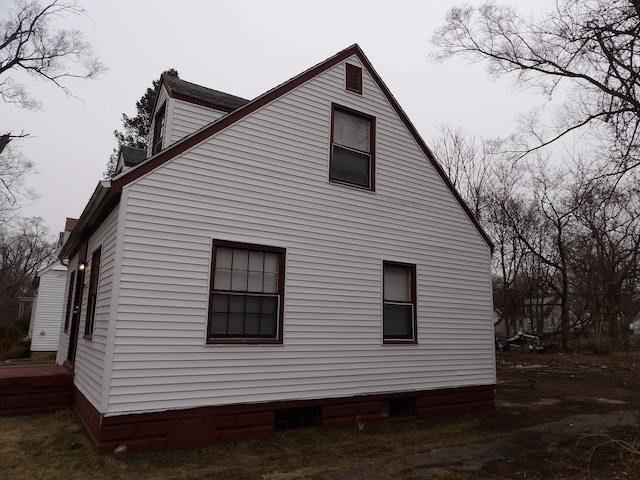 view of side of home