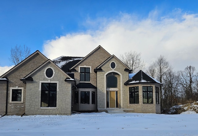 2423 Buckthorn Dr, Shelby, MI 48316 - view of front of property featuring stone siding