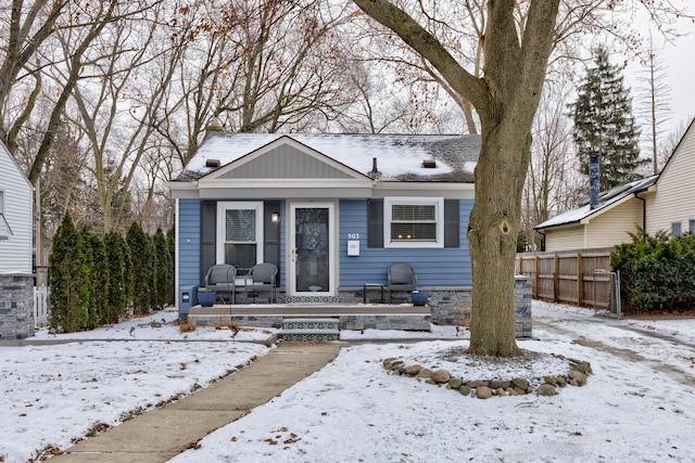 view of bungalow-style house