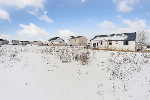 view of snowy yard