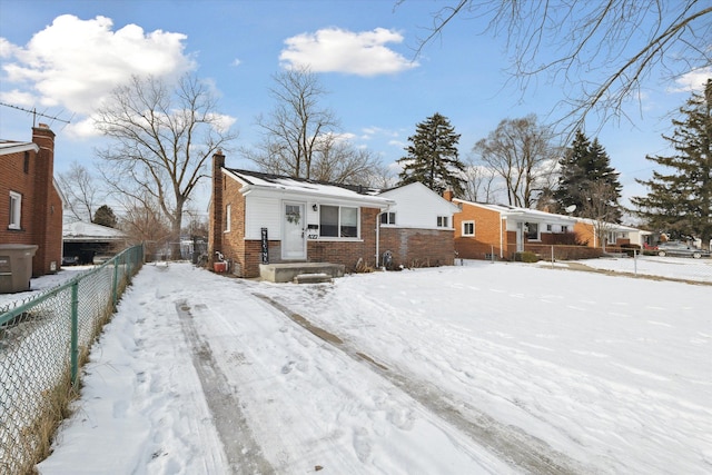 view of front of home